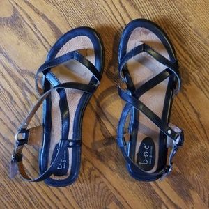 Boc strappy black sandals